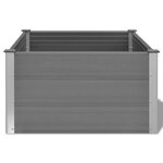 vidaXL Lit surélevé de jardin WPC 100x100x54 cm Gris