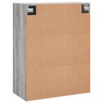 vidaXL Armoire murale sonoma gris 69 5x34x90 cm