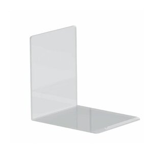 Lot de 2 Serre-livres en Acrylique 10 x 8 x 10 cm Transparent MAUL