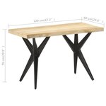 vidaXL Table à manger 120x60x76 cm Bois de manguier massif