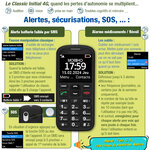 Le classic initial 4G, téléphone portable senior 100% ADAPTIF et Débloqué