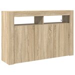 vidaXL Meuble de rangement Chêne Sonoma Bois d'ingénierie 116 x 30 x 75 cm