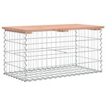 vidaXL Banc de jardin design gabion 83x44x42 cm bois massif de douglas