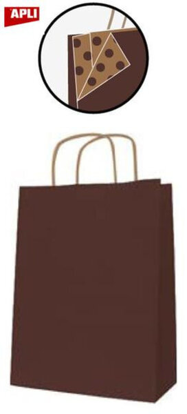 Paq 50 Sacs 32X16X39 Kraft Chocolat