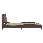 vidaXL Cadre de lit avec tête de lit Marron 120x200 cm Similicuir
