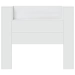 vidaXL Armoire tête de lit avec LED blanc 120x16 5x103 5 cm