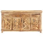 vidaXL Buffet avec 4 tiroirs 160x40x85 cm Bois massif de manguier