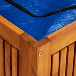 vidaXL Boîte de rangement de jardin 175x50x58 cm Bois d'acacia solide