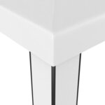 vidaXL Tonnelle avec toit double 3x6 m Blanc