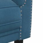 vidaXL Canapé à 2 places bleu velours