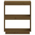 vidaXL Bibliothèque Marron miel 60x35x71 cm Bois de pin massif