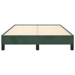 vidaXL Cadre de lit sans matelas vert foncé 120x200 cm velours