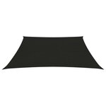 vidaXL Voile d'ombrage 160 g/m² Noir 4/5x3 m PEHD