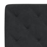 vidaXL Lit avec matelas noir 120x200 cm velours