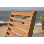 Lot de 2 chaises de jardin pliantes en Acacia FSC - 47 x 57,5 x H.89,5 cm