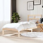 vidaXL Cadre de lit sans matelas bois massif
