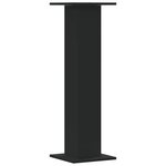 vidaXL Supports pour plantes 2 Pièces noir 30x30x95 cm bois d'ingénierie