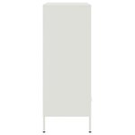 vidaXL Buffet haut blanc 68x39x101 5 cm acier laminé à froid