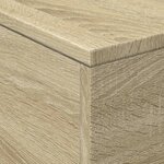 vidaXL Table basse avec lumières LED chêne sonoma 50x50x40 cm