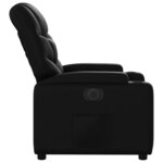 vidaXL Fauteuil inclinable électrique Noir Similicuir