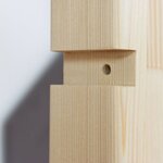 Etagère cabane POLLY - bois blanc et naturel