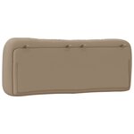 vidaXL Coussin de tête de lit cappuccino 120 cm similicuir