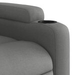 vidaXL Fauteuil de massage inclinable Gris foncé Tissu