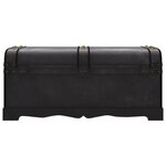 vidaXL Coffre de rangement en bois Large Noir
