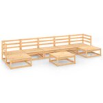 Salon de jardin meuble d'extérieur ensemble de mobilier 8 pièces bois de pin massif 02_0017816