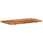 vidaXL Dessus de meuble-lavabo de salle de bain Acacia 100x52x3 8 cm