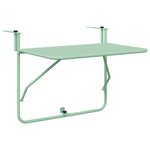 vidaXL Table Suspendue d'extérieur - Vert menthe  60 x 39 x 50 cm  Acier