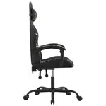 vidaXL Chaise de jeu Noir et camouflage Similicuir