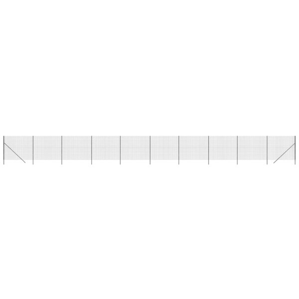 vidaXL Clôture en treillis métallique anthracite 2 2x25 m