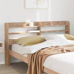 vidaXL Tête de lit avec étagères 120 cm bois massif de pin