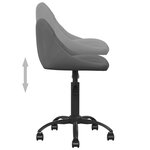 vidaXL Chaise de salle à manger Gris foncé Velours