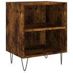 vidaXL Tables de chevet 2 Pièces chêne fumé 40x30x50 cm bois d'ingénierie