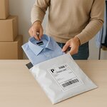 Lot de 12 enveloppes 25x35cm plastiques inviolables opaques pour petits colis