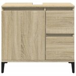 vidaXL Armoire salle de bain chêne sonoma 65x33x60 cm
