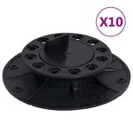 vidaXL Pieds de terrasse réglables 10 Pièces 25-40 mm