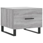 vidaXL Tables basses 2 Pièces sonoma gris 50x50x40 cm bois d'ingénierie