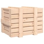 vidaXL Boîte de rangement 58x40 5x42 cm Bois massif de pin