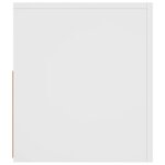 vidaXL Meuble TV avec lumières LED blanc 120x35x40 cm