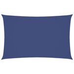 vidaXL Voile de parasol tissu oxford rectangulaire 2x5 m bleu