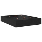Cadre de lit de rangement vidaXL en chêne noir 200x200 cm