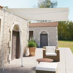vidaXL Auvent automatique sur pied 300x250 cm Crème