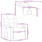 vidaXL Fauteuil inclinable Vert foncé Tissu