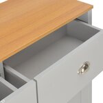 vidaXL Buffet Gris 112x35x81 cm