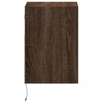 vidaXL Meubles TV muraux lumières LED 2 Pièces chêne marron 41x31x45 cm