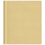 vidaXL Écran de balcon sable 120x600 cm 100  polyester oxford