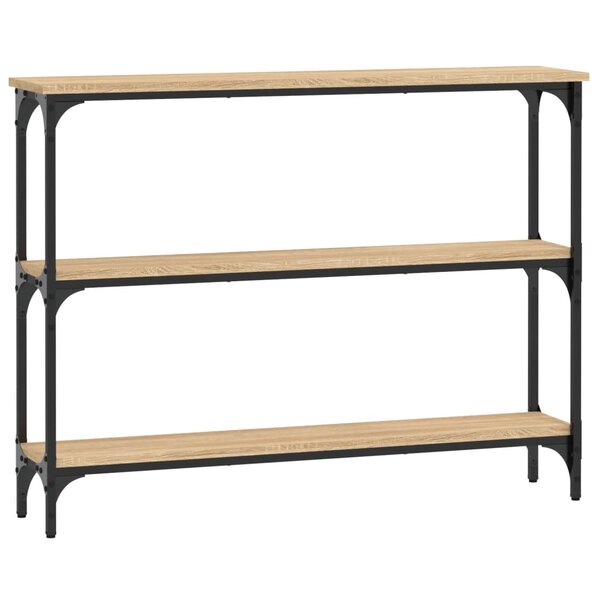 vidaXL Table console chêne sonoma 100x22 5x75 cm bois d'ingénierie